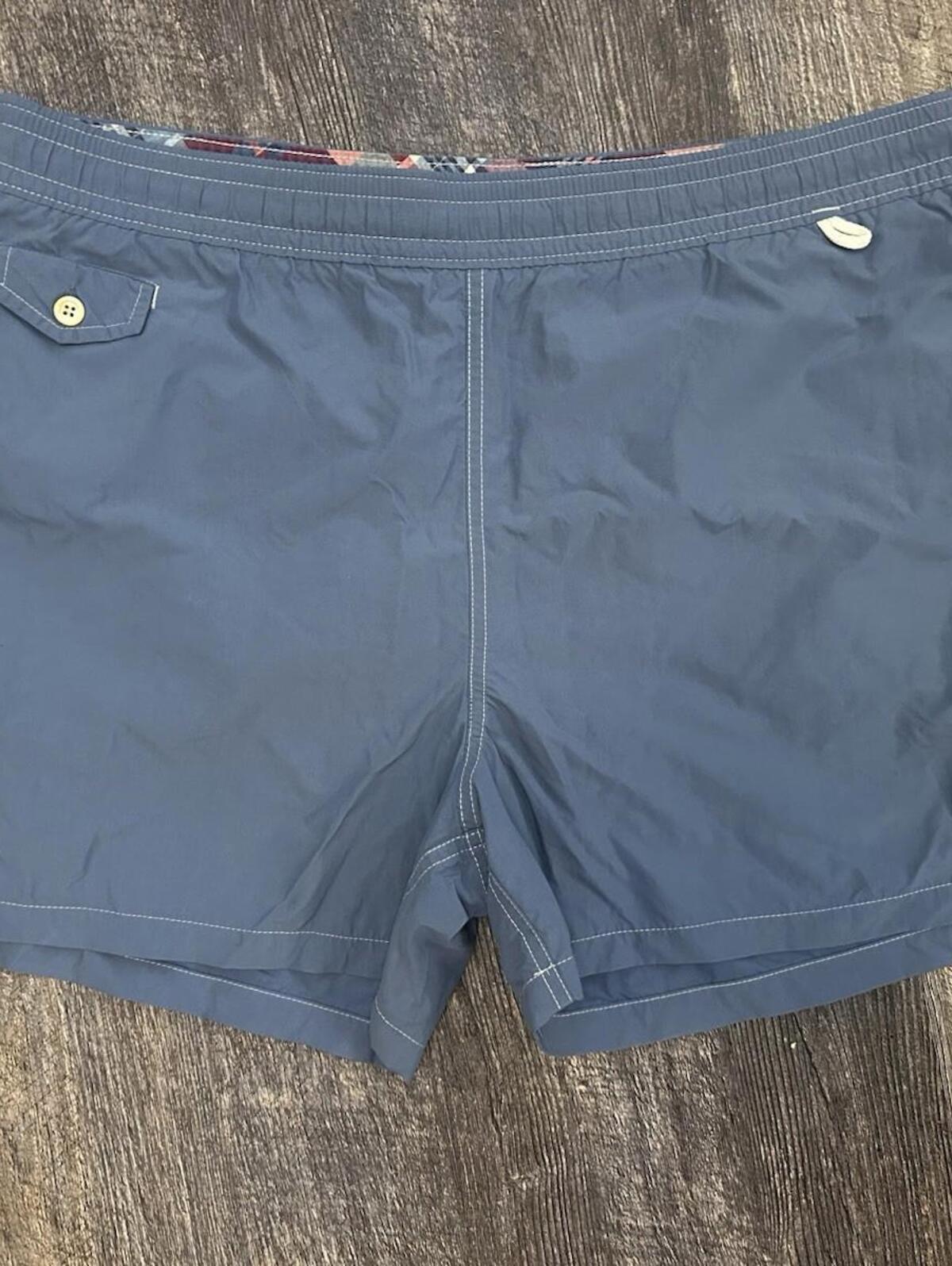 Polo Ralph Lauren Swim Trunks L Light Blue Preppy Summer Shorts Flawed